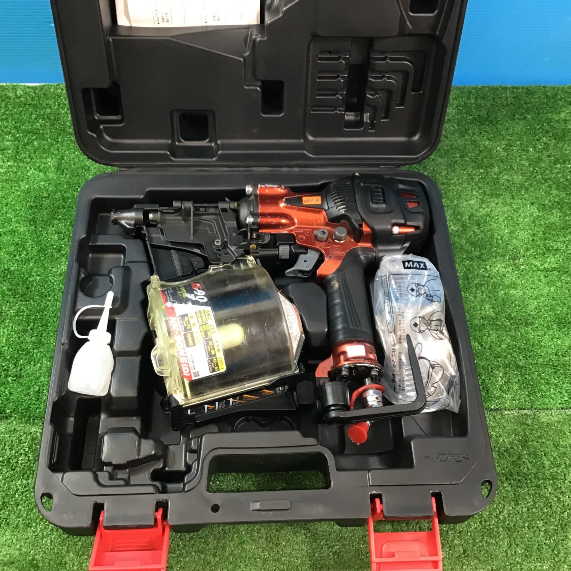 ☆マックス(MAX) 高圧エア釘打ち機 HN-90N5(D)-R【岩槻店】 – アクト