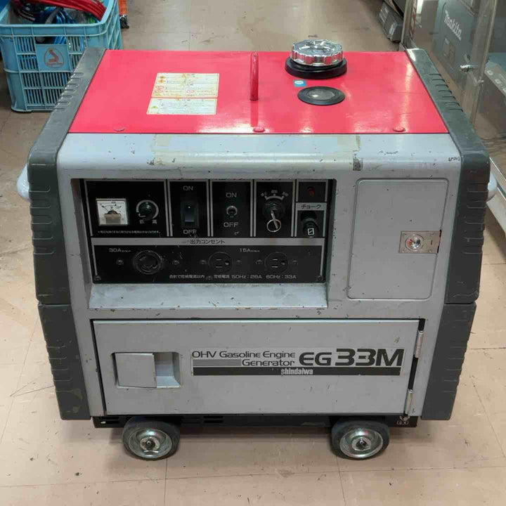 【店頭受取り限定】◇新ダイワ 4サイクル発電機 EG33M【草加店】