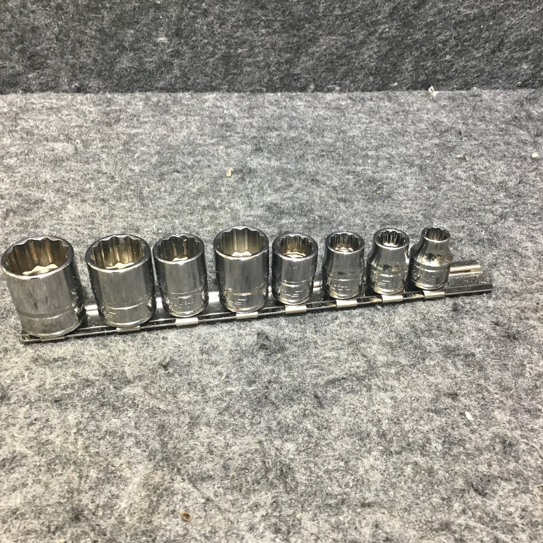 スナップオン(Snap-on) 12角 シャローソケット 8個セット インチサイズ 5/16"~3/4" (F101~F241)【桶川店】