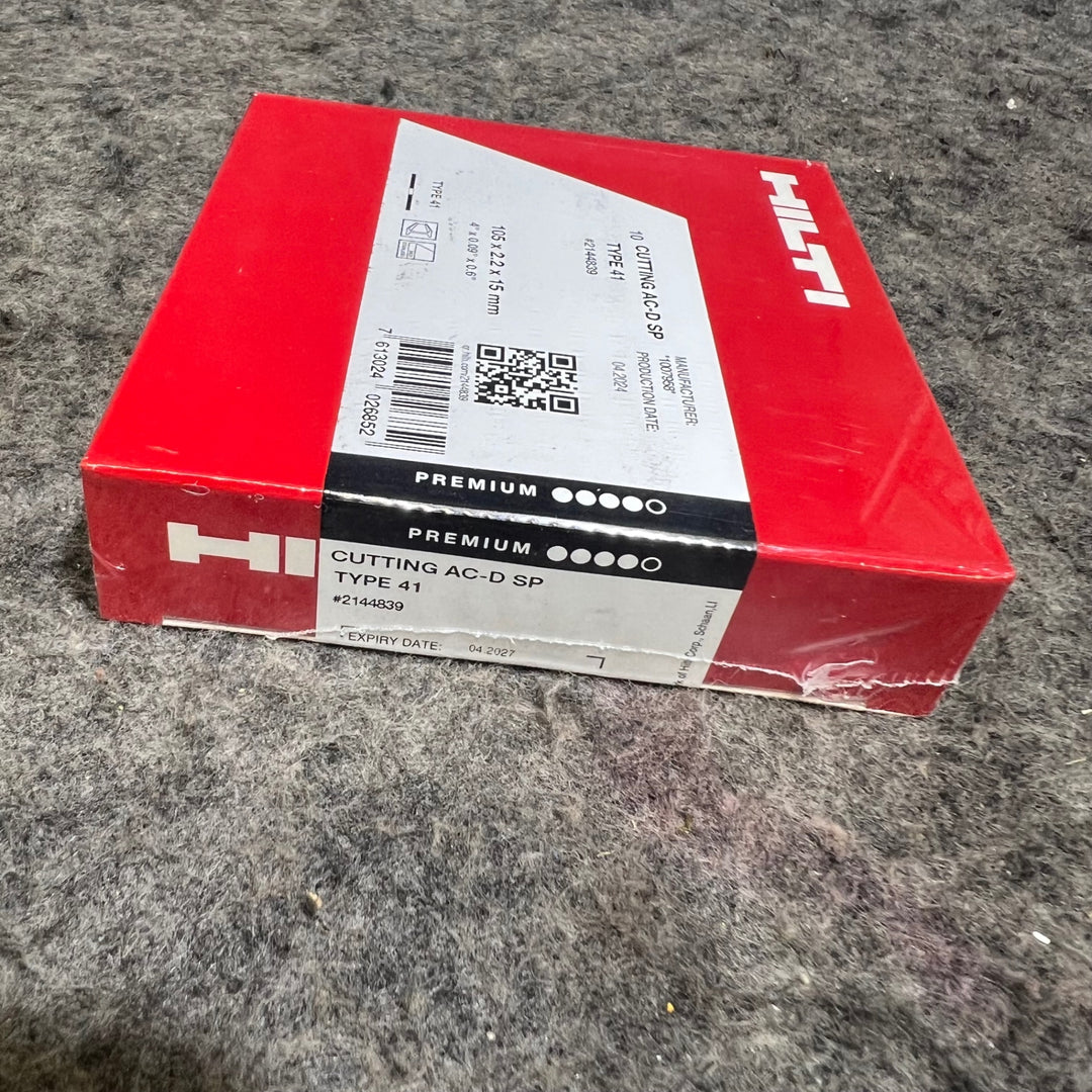 ヒルティ(HILTI) 切断砥石 AC-D SP 105X2.2X15mm TYPE 41 5箱セット【桶川店】