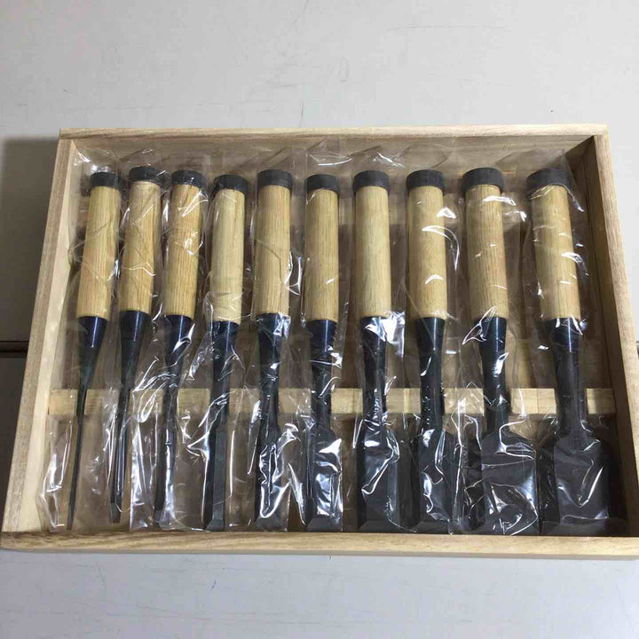 【未使用品】国慶 鑿 10本組 三代國慶作 奴鑿 鉋 大工道具 【戸田店】