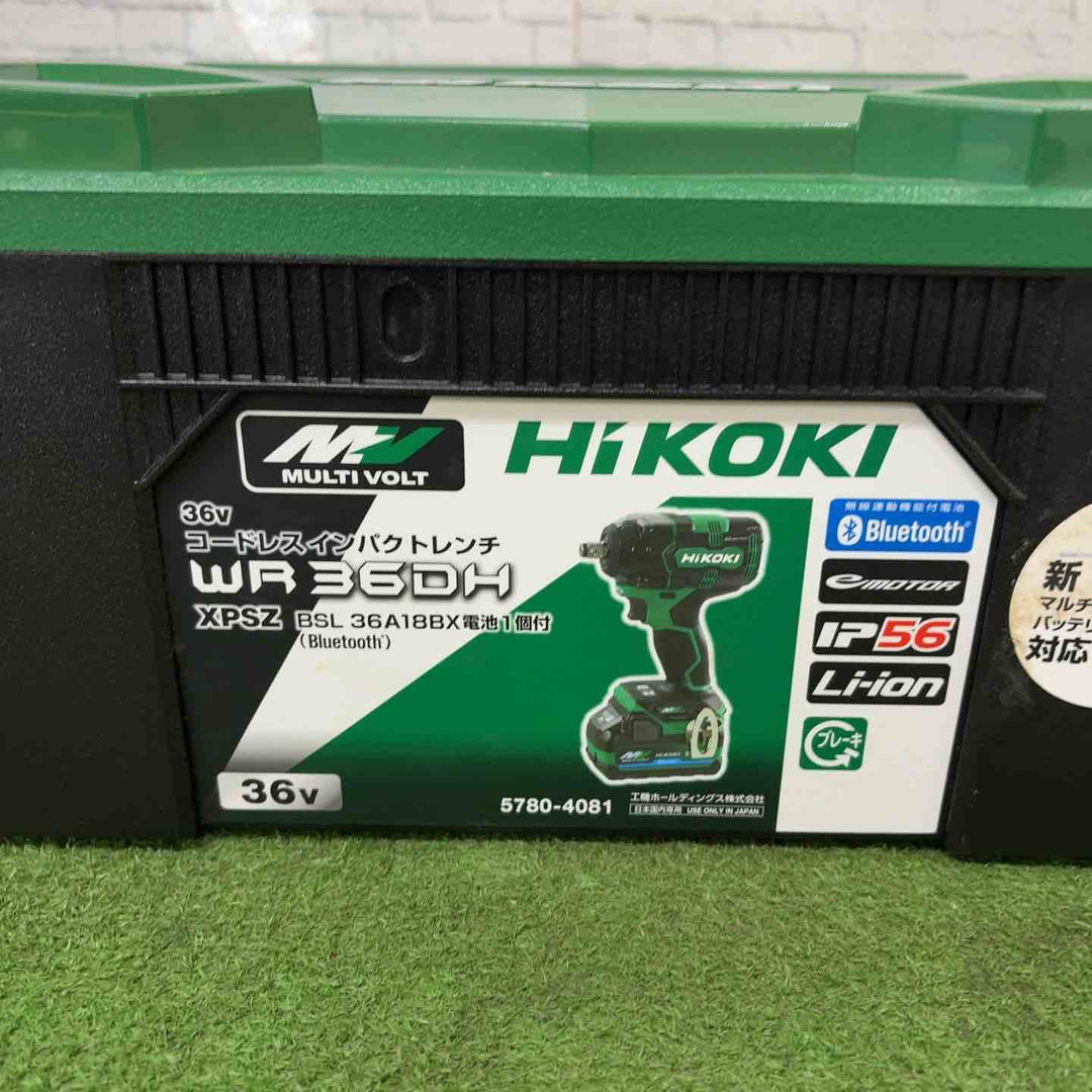 ★ハイコーキ(HIKOKI ※旧:日立工機) コードレスインパクトレンチ WR36DH(2XPSZ)【町田店】