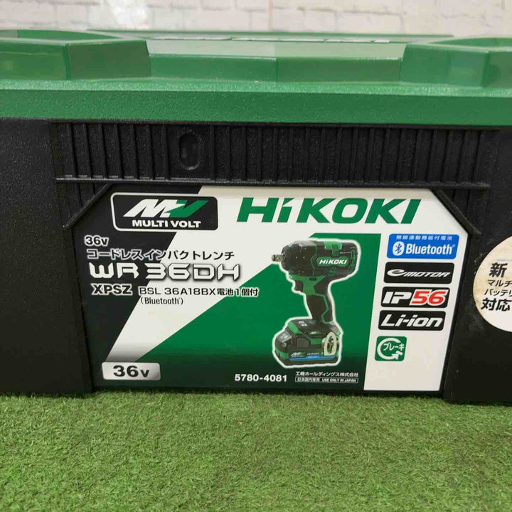 ★ハイコーキ(HIKOKI ※旧:日立工機) コードレスインパクトレンチ WR36DH(2XPSZ)【町田店】