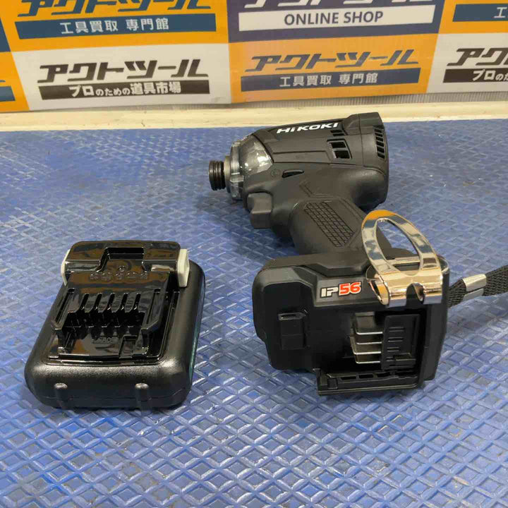 HiKOKI(ハイコーキ) 10.8V 充電式 インパクトドライバー ストロングブラック 蓄電池・充電器付 WH12DCA(2LSB)【草加店】
