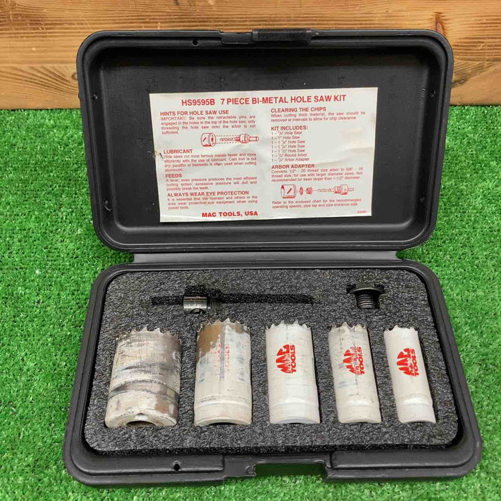 【中古品】 マックツール/MACTOOLS ホールソーキット HS9595B 【鴻巣店】