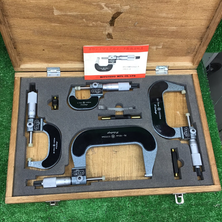 Mitutoyo ミツトヨ カウント外側マイクロメータ 193シリーズ 4台セット 【桶川店】