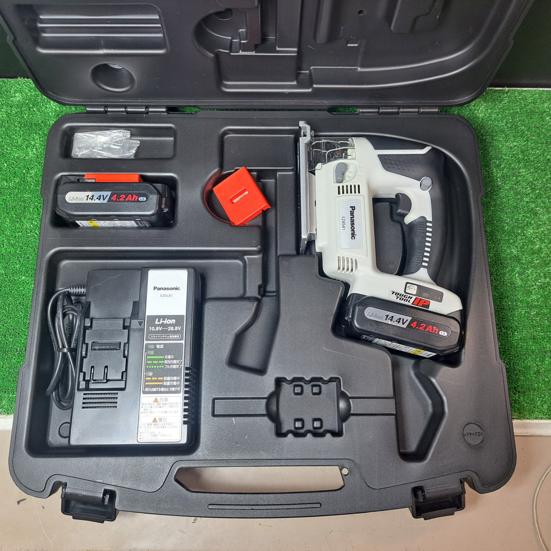 【美品】◇パナソニック(Panasonic) コードレスジグソー14.4V EZ4541LS2S-B【岩槻店】