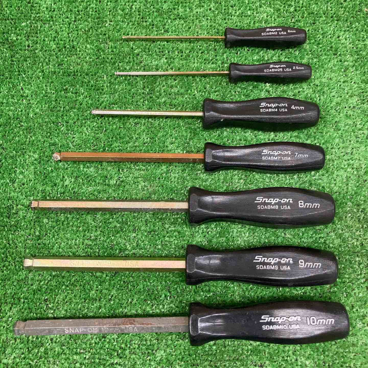 【中古品】 スナップオン/Snap-on ボールヘックスドライバー SDABM10/9/8/7/4/2.5/2 *7本セット 【鴻巣店】