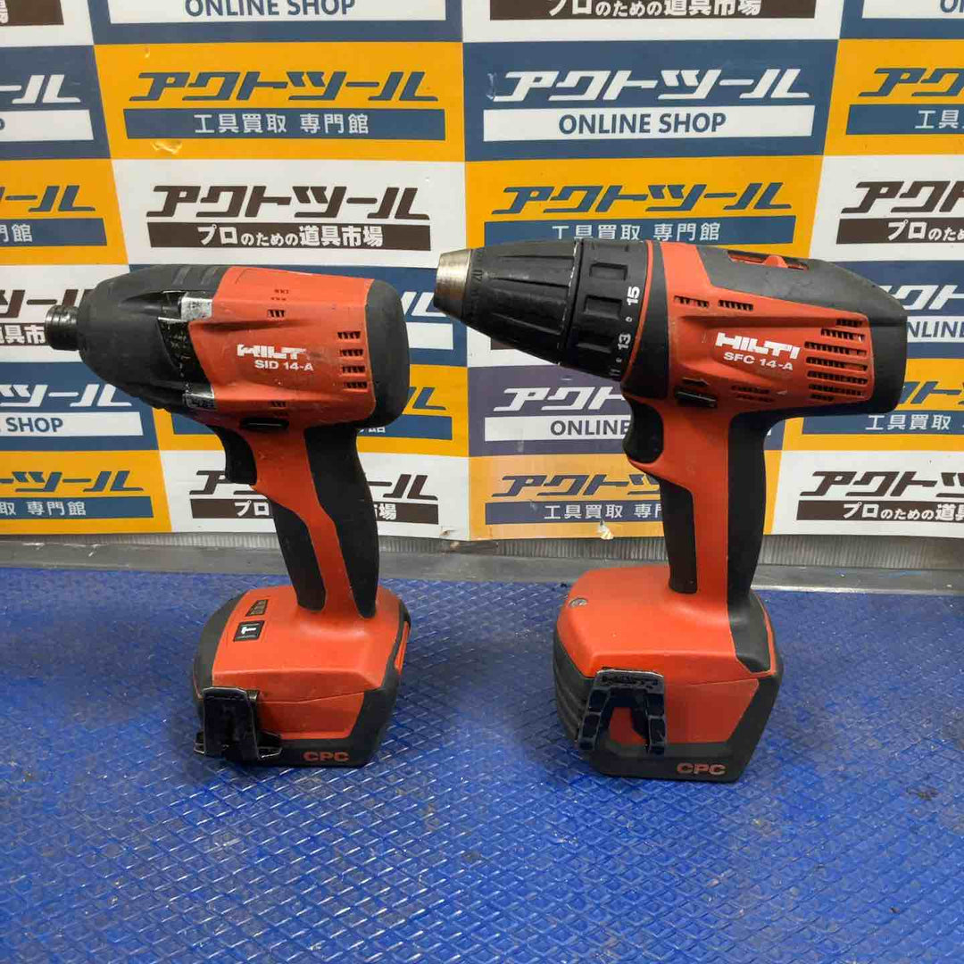 HILTI ヒルティ インパクトドライバー・ドリルドライバセット SID14-A、SFH14-A【草加店】