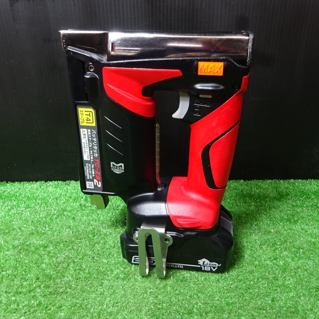 ◇マックス(MAX) コードレスタッカ TG-ZB2 本体 18V2.5Ahバッテリー1個付き【岩槻店】