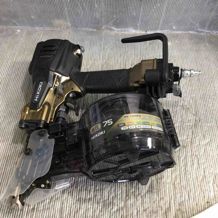 ★ハイコーキ(HIKOKI ※旧:日立工機) 高圧エア釘打ち機 NV75HR2(S)【草加店】