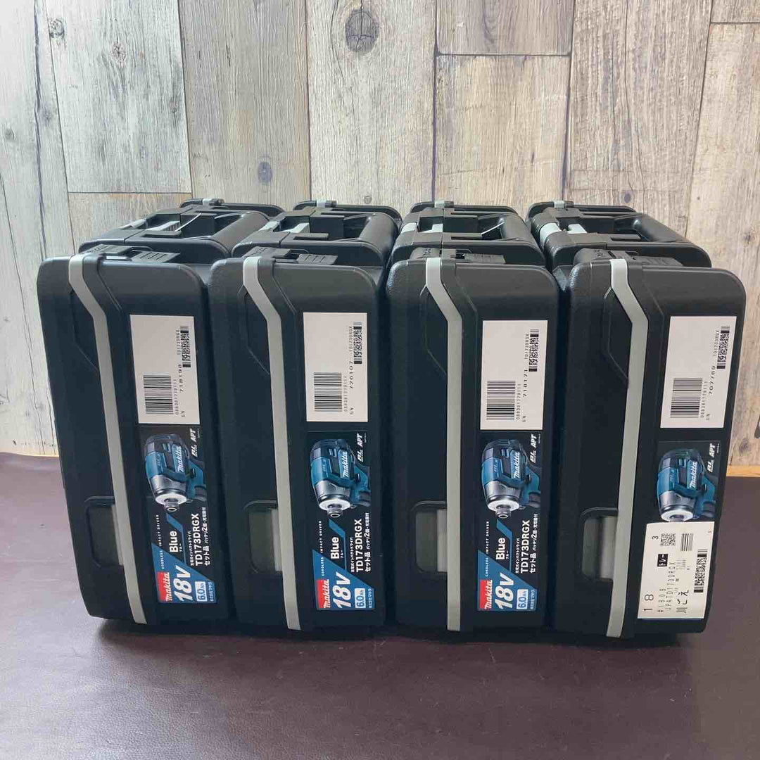 【未使用品(店頭展示品)】 4台まとめ マキタ(makita) 18V コードレスインパクトドライバ TD173DRGX フルセット 最新機種 【東大和店】