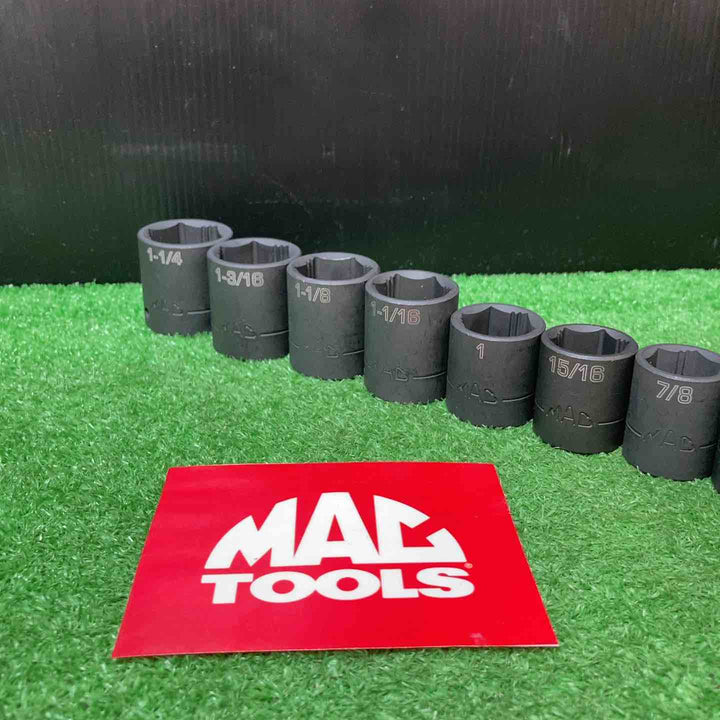 【未使用品(店頭展示品)】マックツール(MACTOOLS)1/2" ドライブ インチ インパクトソケット15個セット SVP156TR【岩槻店】