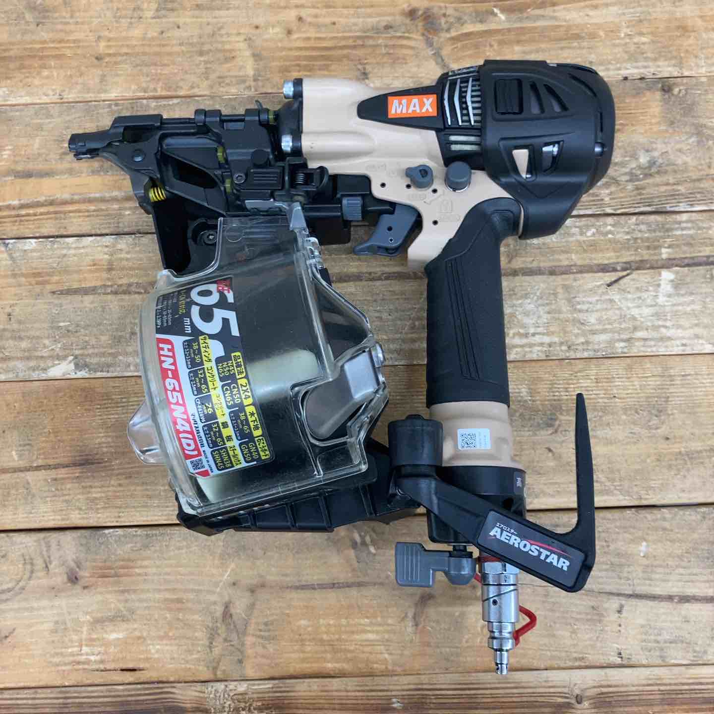 限定色】 【中古品】 マックス(MAX) 高圧エア釘打ち機 HN-65N4(D)_