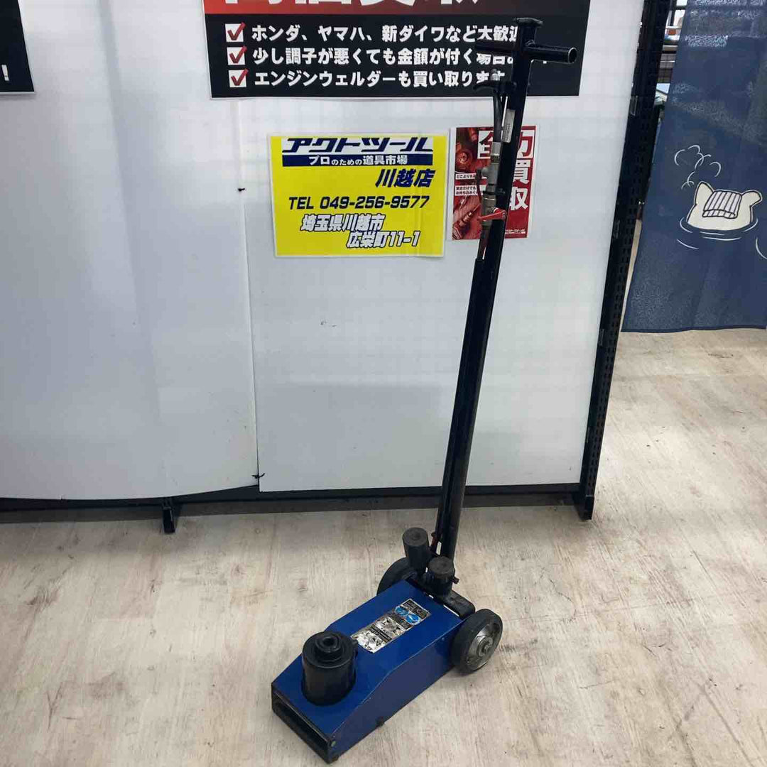 【店頭受取り限定】長崎ジャッキ エアーハイドロリックトラックジャッキ NTJ-35S 補助ネジ付 能力35トン 高さ210 ~450mm 【川越店】