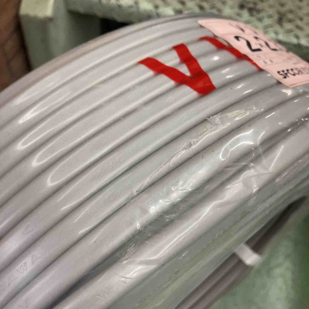SFCC VVF LFV 2×2.0mm 100m 灰(黒・白)1巻 製造:令和6年8月【桶川店】