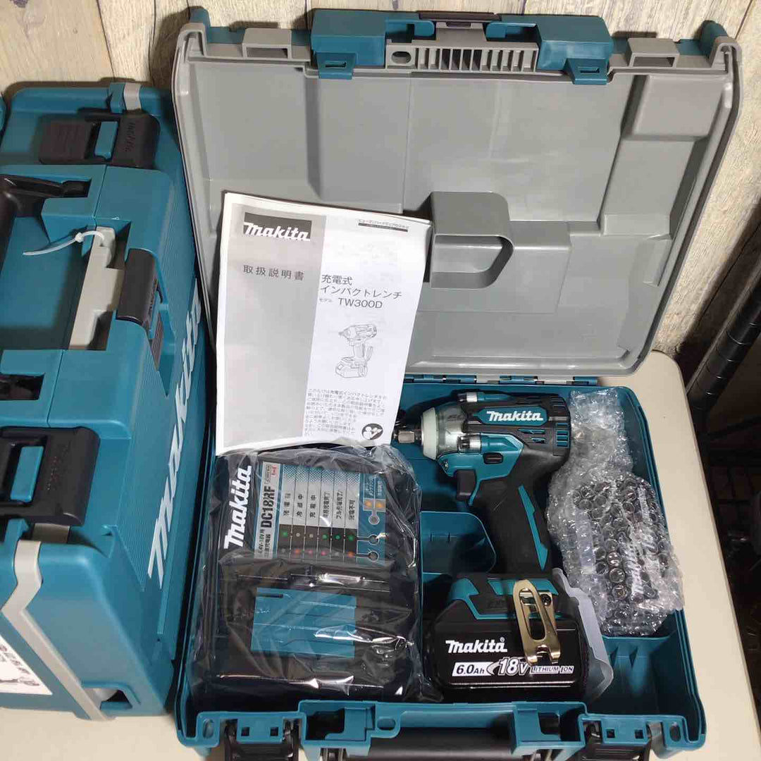 【未使用品】 マキタ makita コードレス インパクトレンチ TW300DRGX 4台 バッテリー&充電器付 フルセット インパクトレンチ 純正 純正品 充電式 18V 【戸田店】