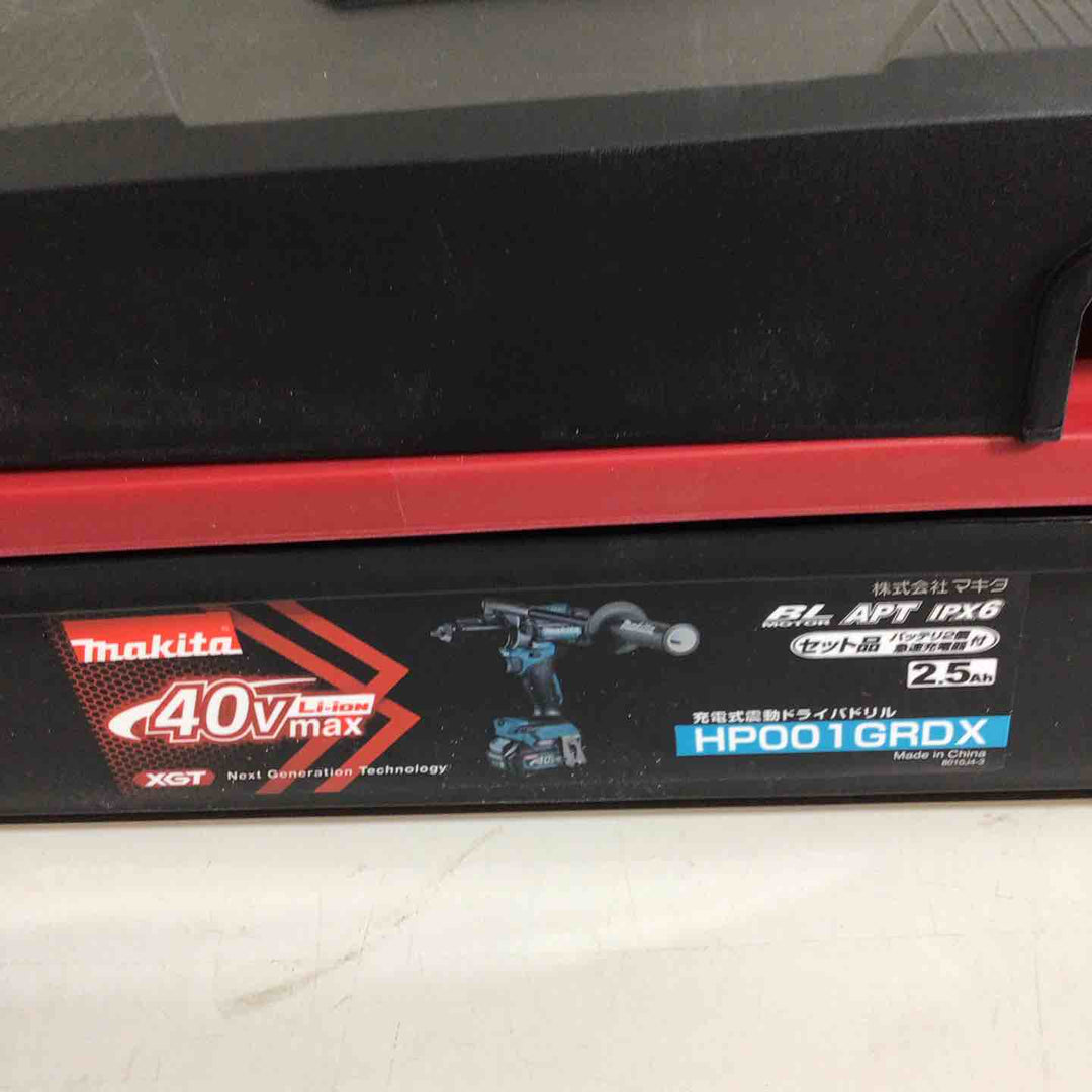 【未使用品】★純正バッテリー2個&充電器付き フルセット★マキタ(makita) コードレス振動ドリルドライバー HP001GRDX【戸田店】