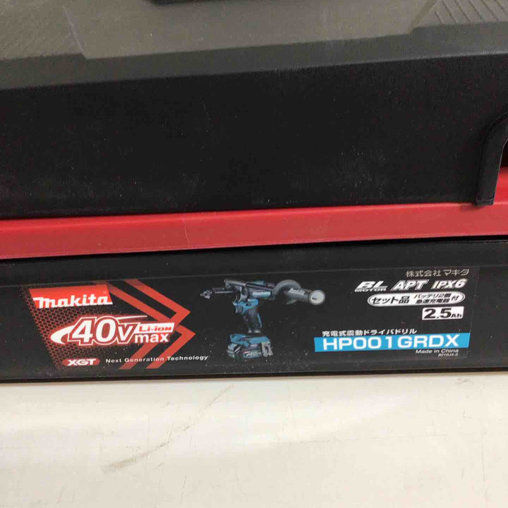 【未使用品】★純正バッテリー2個&充電器付き フルセット★マキタ(makita) コードレス振動ドリルドライバー HP001GRDX【戸田店】