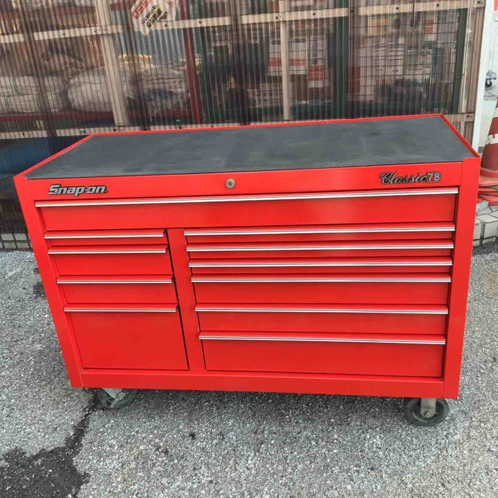 【店頭受取り限定】スナップオン(Snap-on) キャビネット ロールキャブ  KRA2411PBO ダブルバンク クラシックシリーズ 鍵1つ付き 引き出し11段【草加店】