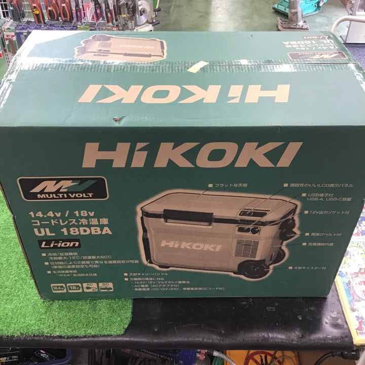 【未使用・バッテリ付き!】 ハイコーキ (HIKOKI ※旧:日立工機) コードレス冷温庫 UL18DBA(WMGZ) 【桶川店】