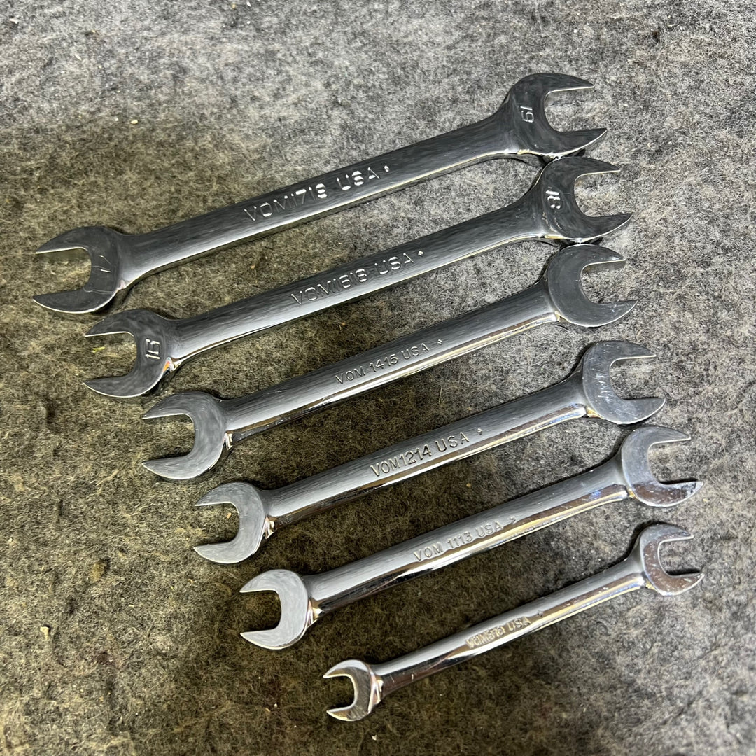 スナップオン(Snap-on)  オープンエンドレンチ  6本セット VOM810/1113/1214/1415/1618/1719  ※旧ロゴ含む 【桶川店】