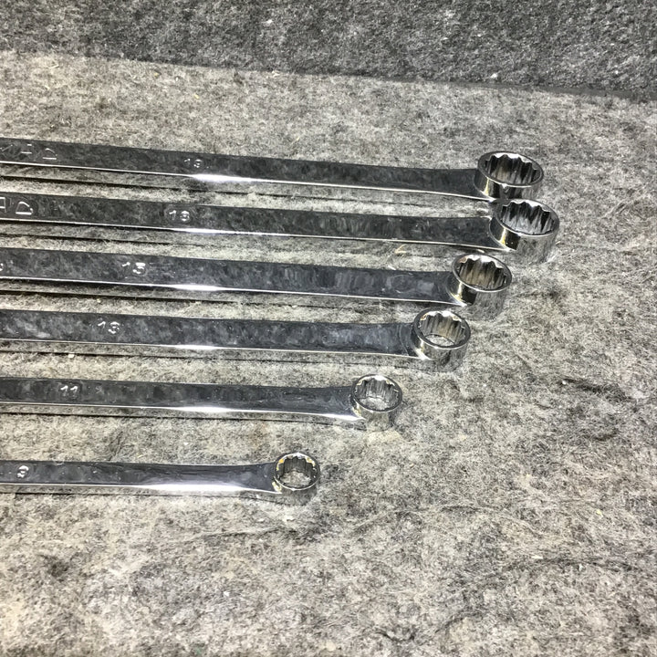 【中古品】マックツール(MACTOOLS) メトリック ハイパフォーマンス フラットロングメガネレンチ x6本セット8~19mm BHFM【桶川店】