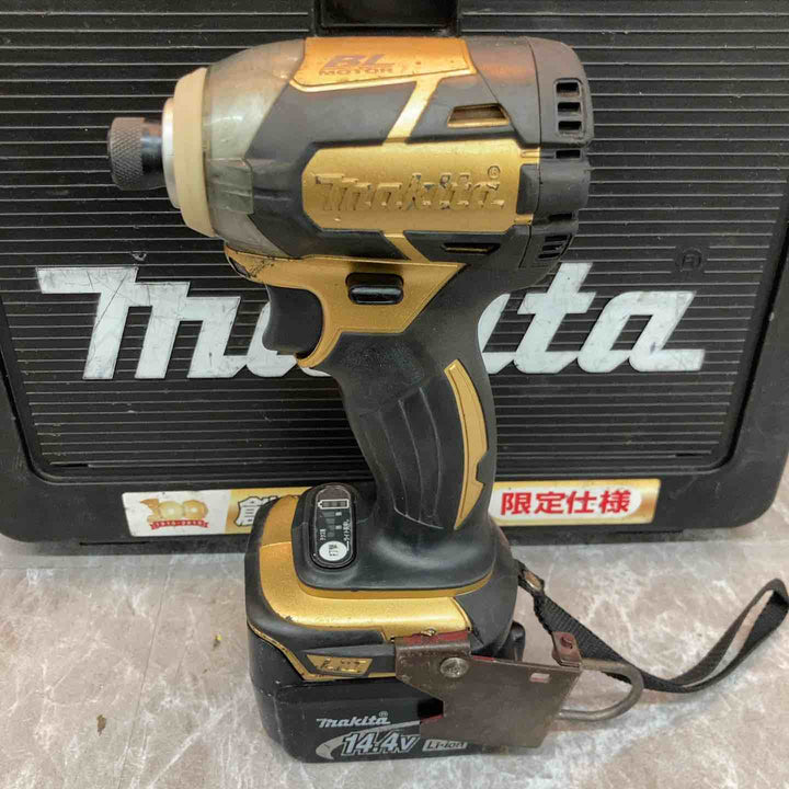 ◇マキタ(makita) コードレスインパクトドライバ 14.4V ゴールド TD137DSP1 (TD137DRTX)【八潮店】