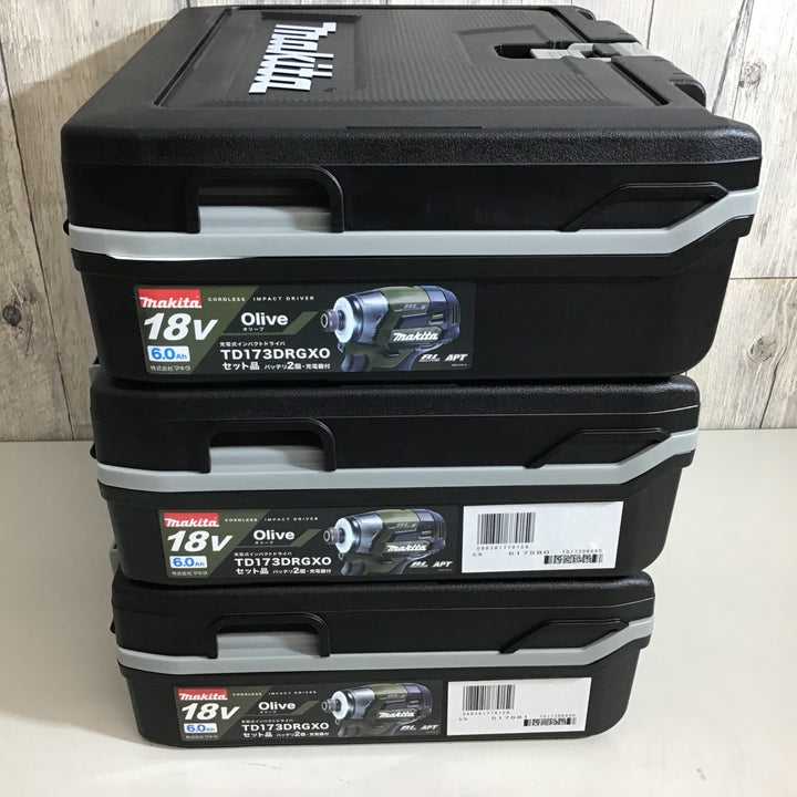 【未使用品】マキタ makita インパクトドライバ 18V TD173DRGXO 3台セット【戸田店】