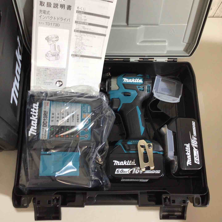 【未使用品】マキタ(makita) コードレスインパクトドライバー TD173DRGX TD173DRGXB TD173DRGXO 5台セット 青 ブルー 黒 ブラック オリーブ【戸田店】