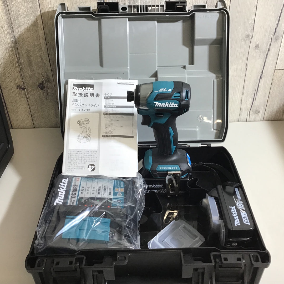 【未使用品】マキタ makita インパクトドライバー TD173 18V 3台セット 青 黒 オリーブ【戸田店】