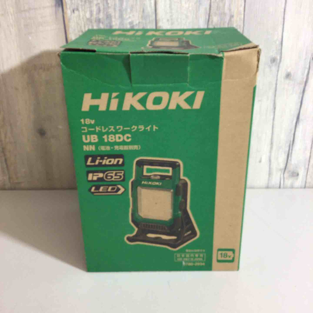 ☆ハイコーキ(HIKOKI ※旧:日立工機)18V コードレス LED ワークライト  UB18DC(NN)【戸田店】