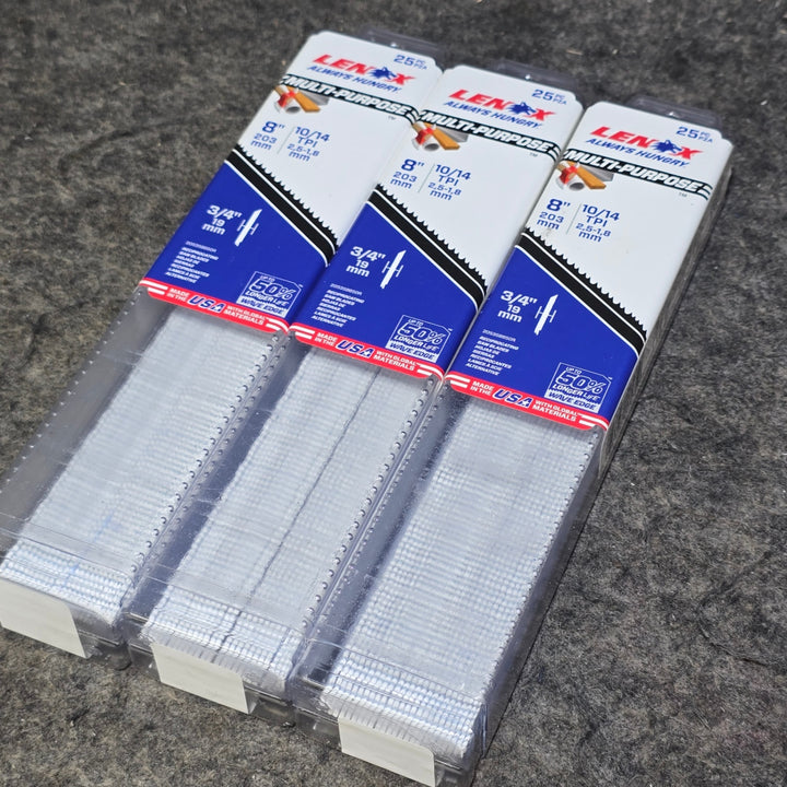 【未使用未開封品・3パックまとめ売り!】レノックス(LENOX) 200mm セーバーソーブレード 25枚入 20535B850R【桶川店】