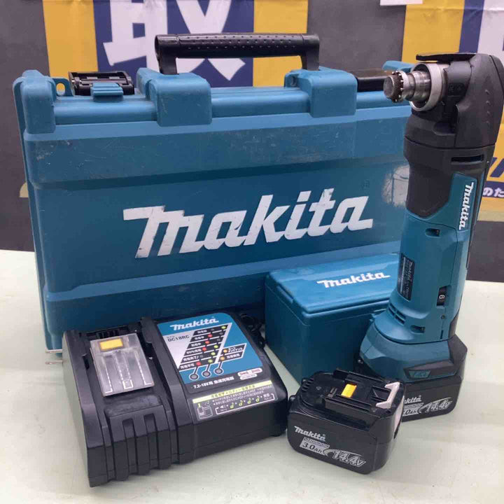 ◇マキタ(makita) コードレスマルチツール バッテリ14.4v5Ah 充電器 ケース ツールボックス TM41DRT 工具取付け360° 【越谷店】