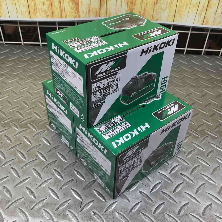 格安3個セット! ハイコーキ(HIKOKI ※旧:日立工機) リチウムイオンバッテリー 36V/4.0Ah BSL36B18X【川崎店】