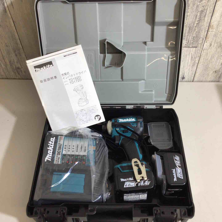 【未使用品】★純正バッテリー2個&充電器付き フルセット★マキタ(makita) コードレスインパクトドライバー TD162DRGX【戸田店】