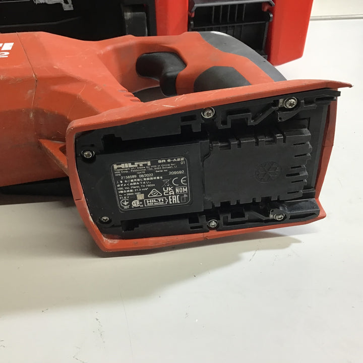 〇ヒルティ(HILTI) コードレスレシプロソー SR 6-A22【戸田店】