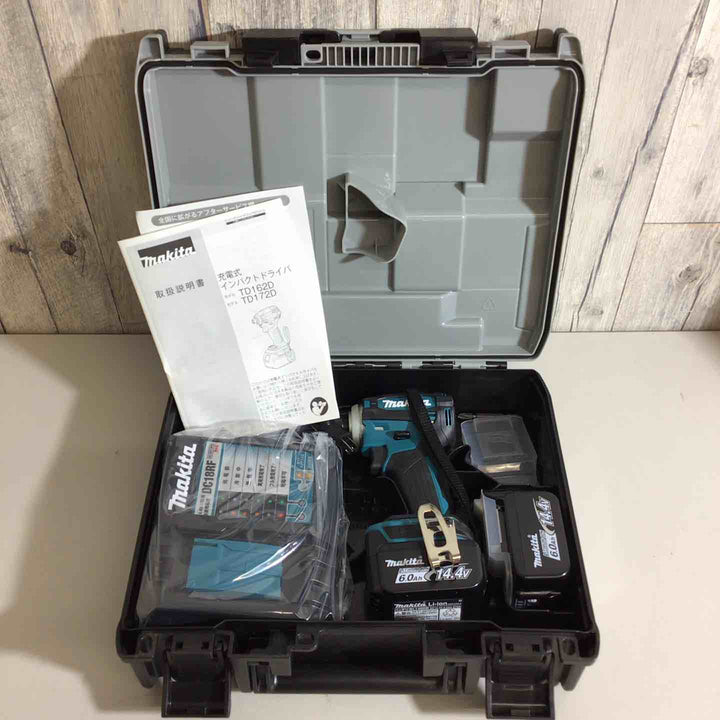 【未使用品】★純正バッテリー2個&充電器付き★マキタ(makita) コードレスインパクトドライバー TD162DRGX【戸田店】