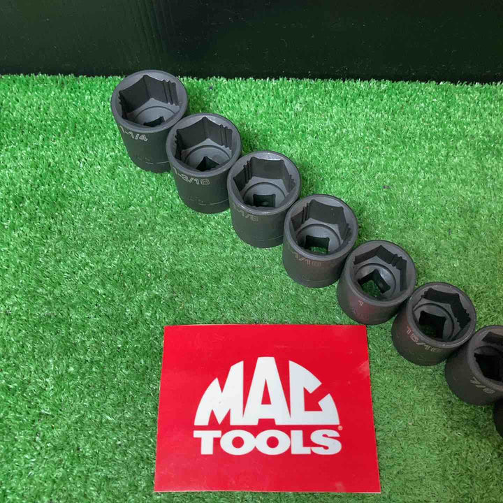 【未使用品(店頭展示品)】マックツール(MACTOOLS)1/2" ドライブ インチ インパクトソケット15個セット SVP156TR【岩槻店】