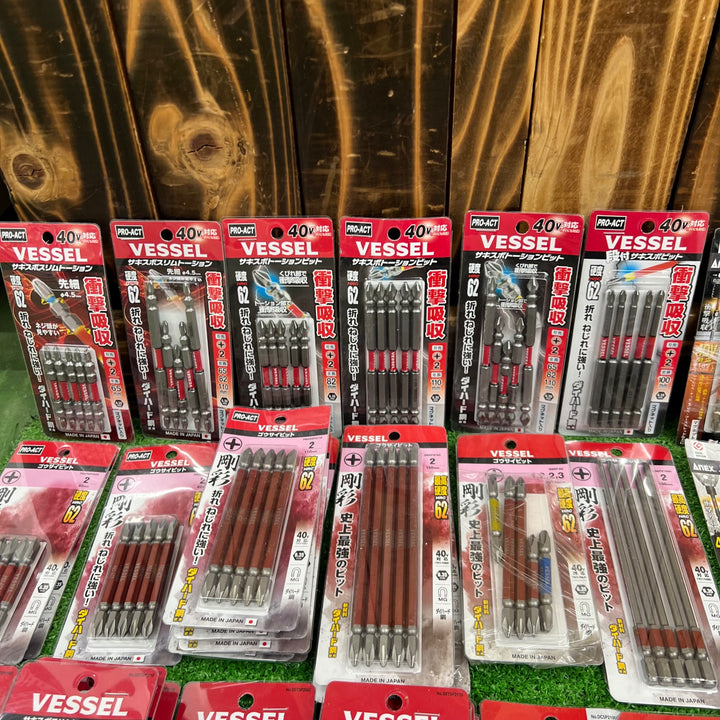 【未使用・大特価まとめ売り!】ビット5本入り 100パックまとめ売り 六角軸6.35mm インパクトドライバー用 メーカー・サイズ混合【桶川店】