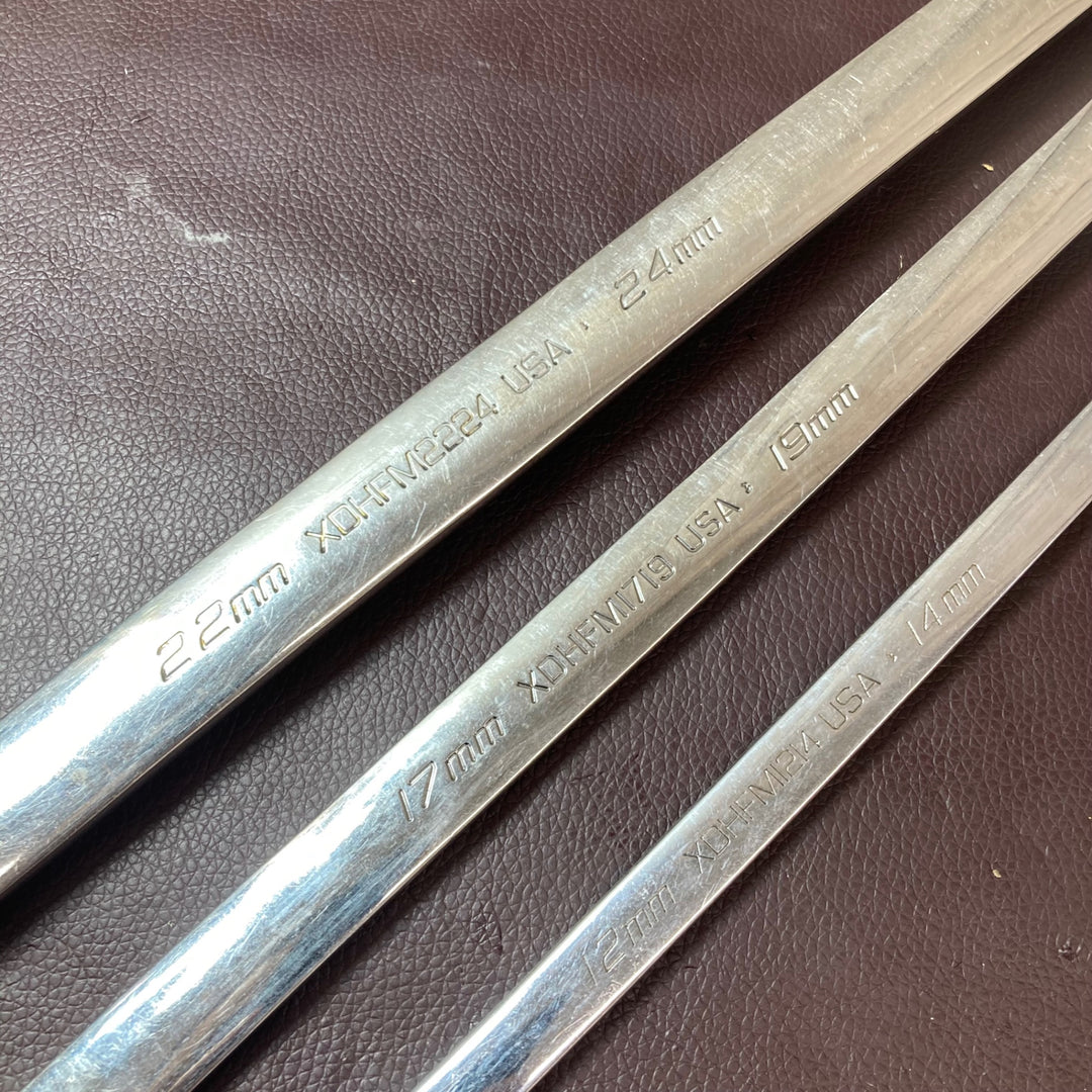 【中古品】スナップオン(Snap-on) ロングストレートメガネレンチ XDHFM2224・1719・1214 3本セット【東大和店】