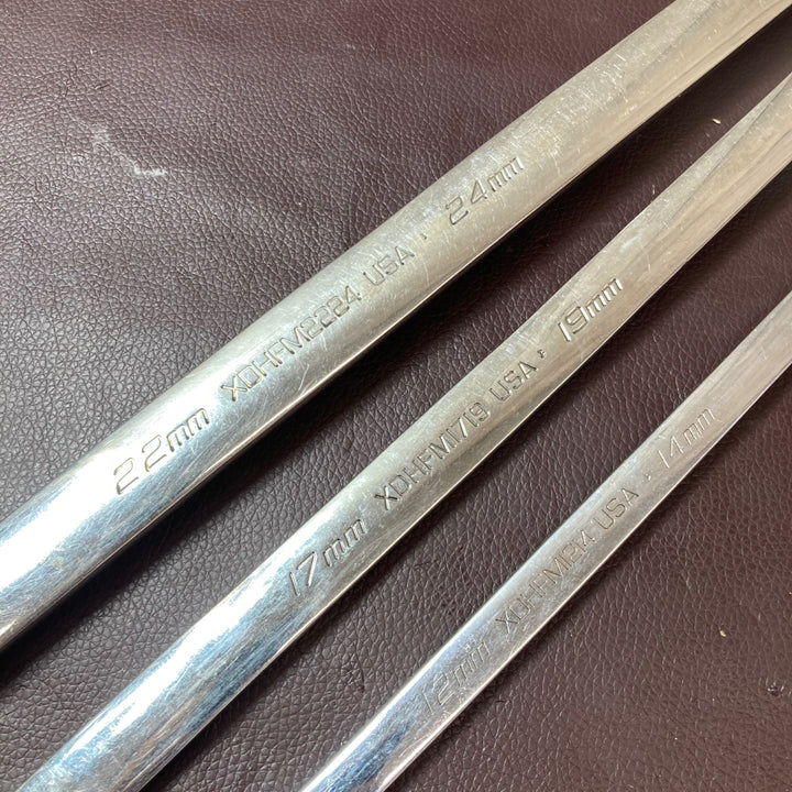 【中古品】スナップオン(Snap-on) ロングストレートメガネレンチ XDHFM2224・1719・1214 3本セット【東大和店】