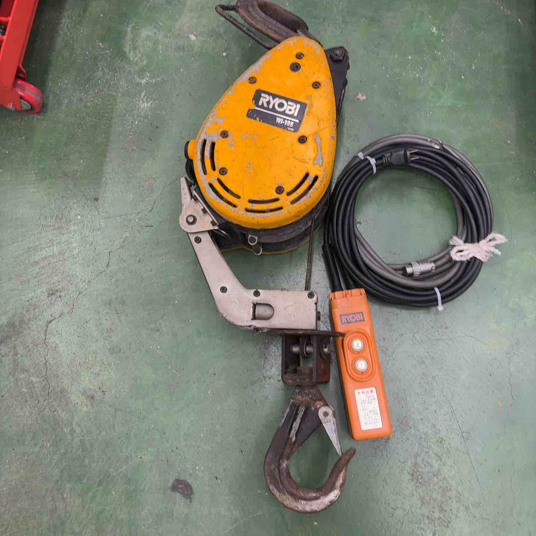 RYOBI リョービ 電動ウィンチ WI-195 最大吊揚荷重 200kg【桶川店】