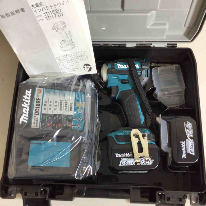 【未使用品】★純正バッテリー2個&充電器付き★マキタ(makita) コードレスインパクトドライバー TD162DRGX【戸田店】