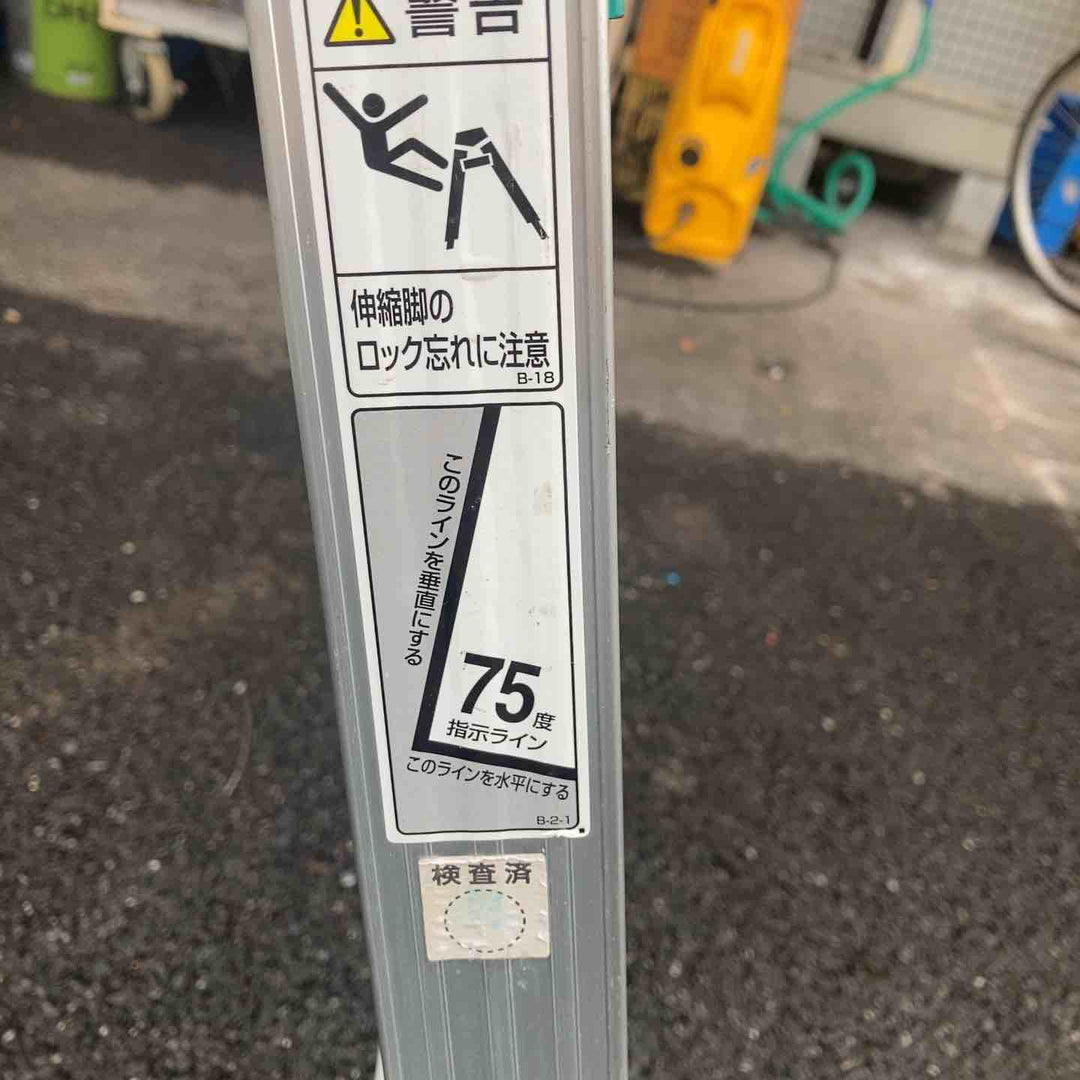 ◇長谷川工業(ハセガワ/Hasegawa) 脚部伸縮式アルミはしご兼用脚立 RYZ1.0-09【川越店】