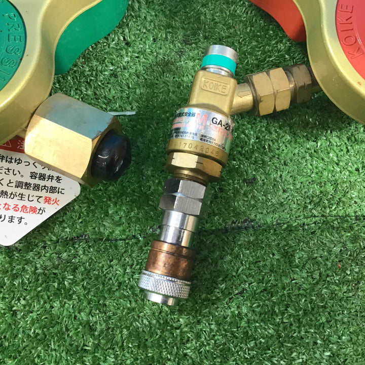 【中古品】小池酸素 セフティゴールド 酸素・アセチレン SGV-1/SGV-2 2個セット【岩槻店】
