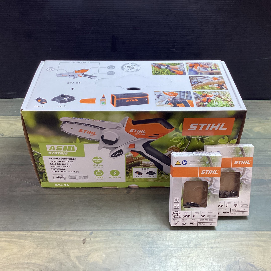 STIHL スチール バッテリーガーデンカッター チェーンソー GTA26 【東大和店】