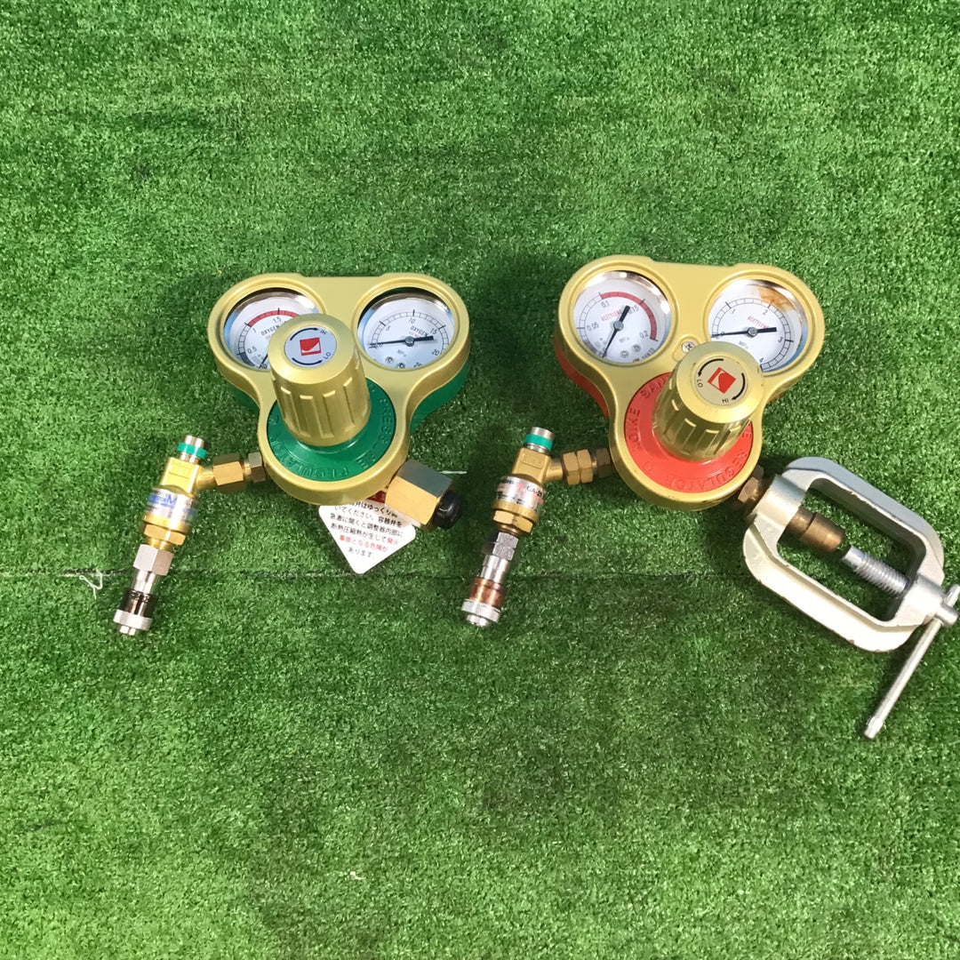 【中古品】小池酸素 セフティゴールド 酸素・アセチレン SGV-1/SGV-2 2個セット【岩槻店】