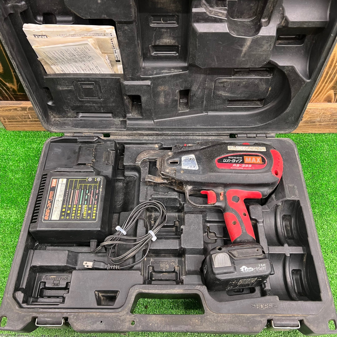○マックス(MAX) リバータイア RB-399 鉄筋結束機 ※※充電器ファン回りません※※【桶川店】