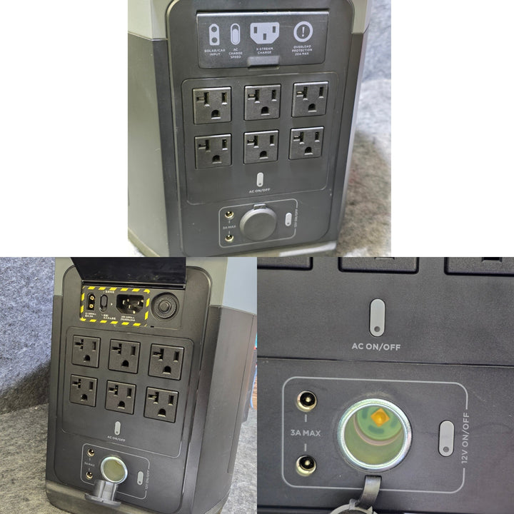 【中古品】EcoFlow(エコフロー) ポータブル電源 DELTA MAX 1612Wh+【未使用未開封品】EcoFlow(エコフロー) 160Wソーラーパネル EFSOLAR160W セット品【桶川店】